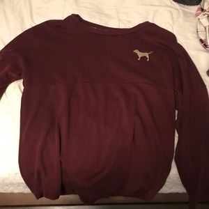 Pink maroon long sleeve size XS